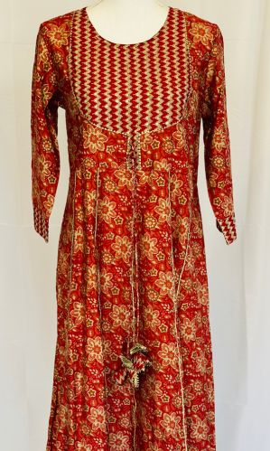 RED ANARKALI SET